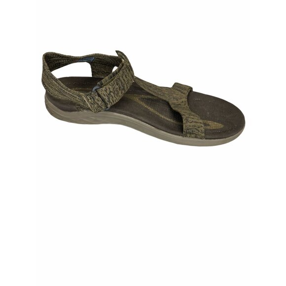 Teva Terra Floaters Mens Sandals 12 Knit Green Black 1091592 Flats Slip on - Picture 1 of 12